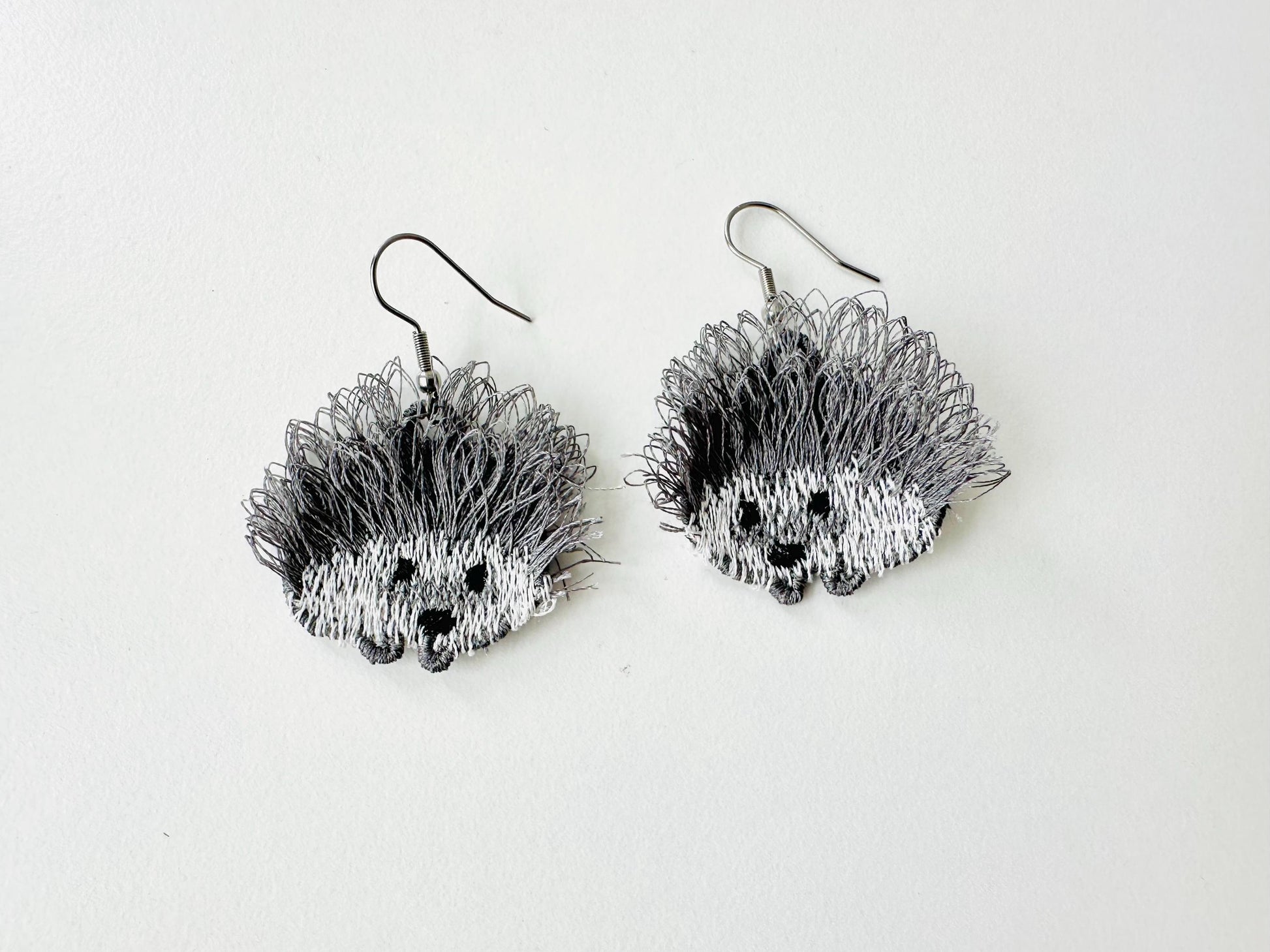Fringed Hedgehog Cute Fluffy Tiny Earrings or Charm in the Hoop FSL Freestanding Lace Machine Embroidery Designs Kids Girls Size 1.4 Inch - Etsy