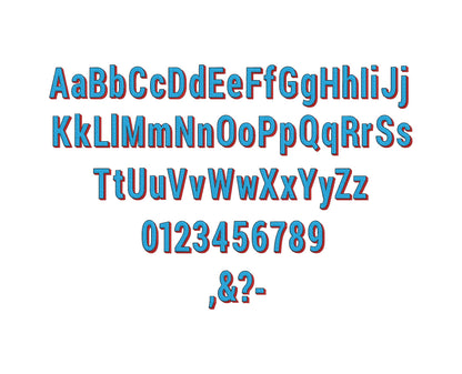 Shadow Block FONT machine embroidery designs shadowed alphabet monogram fill stitch bold Font sport Font many sizes