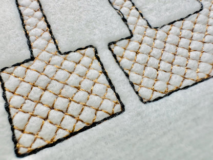 Light stitch diamond quilt Western FONT machine embroidery designs HTV glitter vinyl Alphabet letters and numbers cowboy Monogram, and BX - image 2