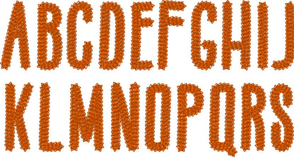 Perfect Light Fill Chain Font hand stitch effect Chain Block Font machine embroidery designs alphabet letters  1.4 up to 2.5inch, BX - image 7