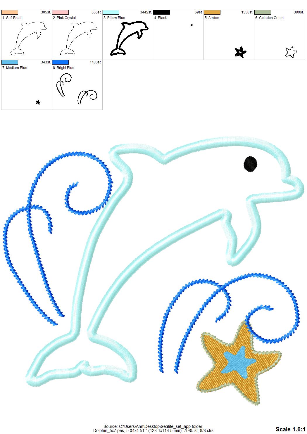 Sea Animals Applique Set - image 3