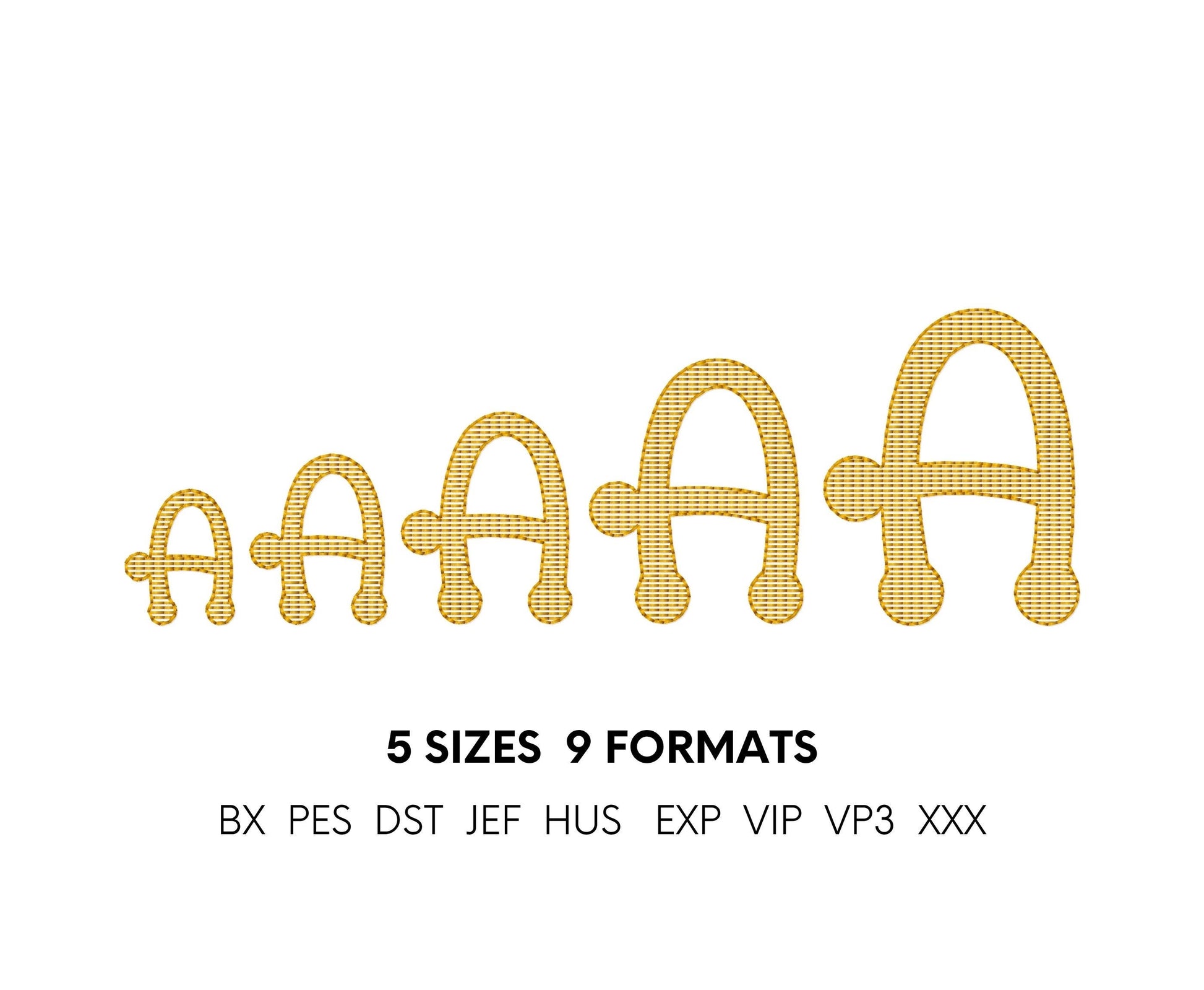 Quick light stitch fill Font Dot to Dot Kindergarten kids alphabet machine embroidery designs Monogram letters sizes 1 up to 2.6 inch, BX - image 8