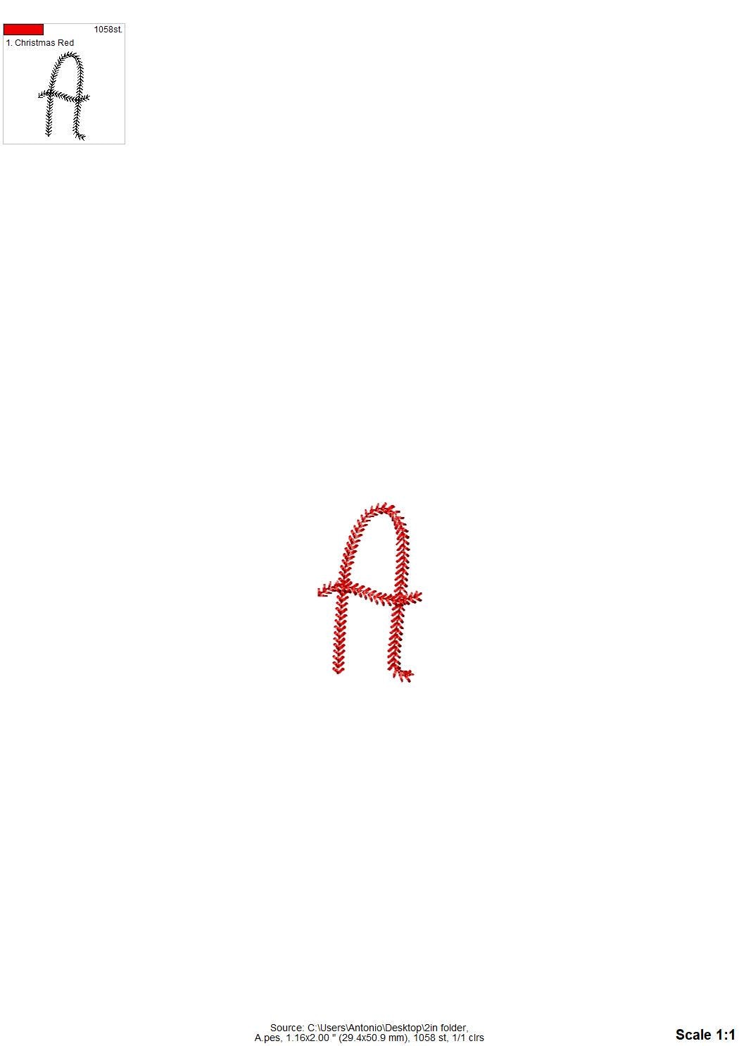 Baseball stitch Mini Font