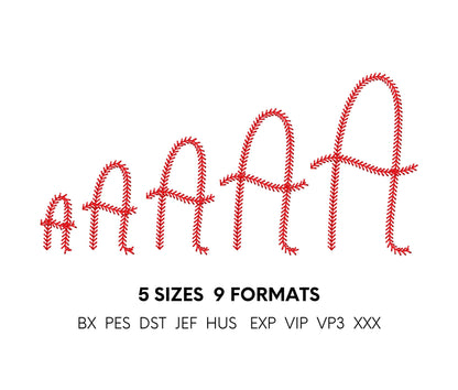 Baseball stitch Mini Font