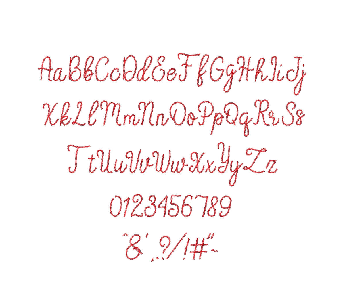 Baseball stitch Mini Font