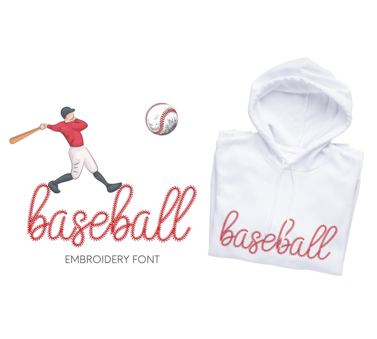 Baseball stitch Mini Font