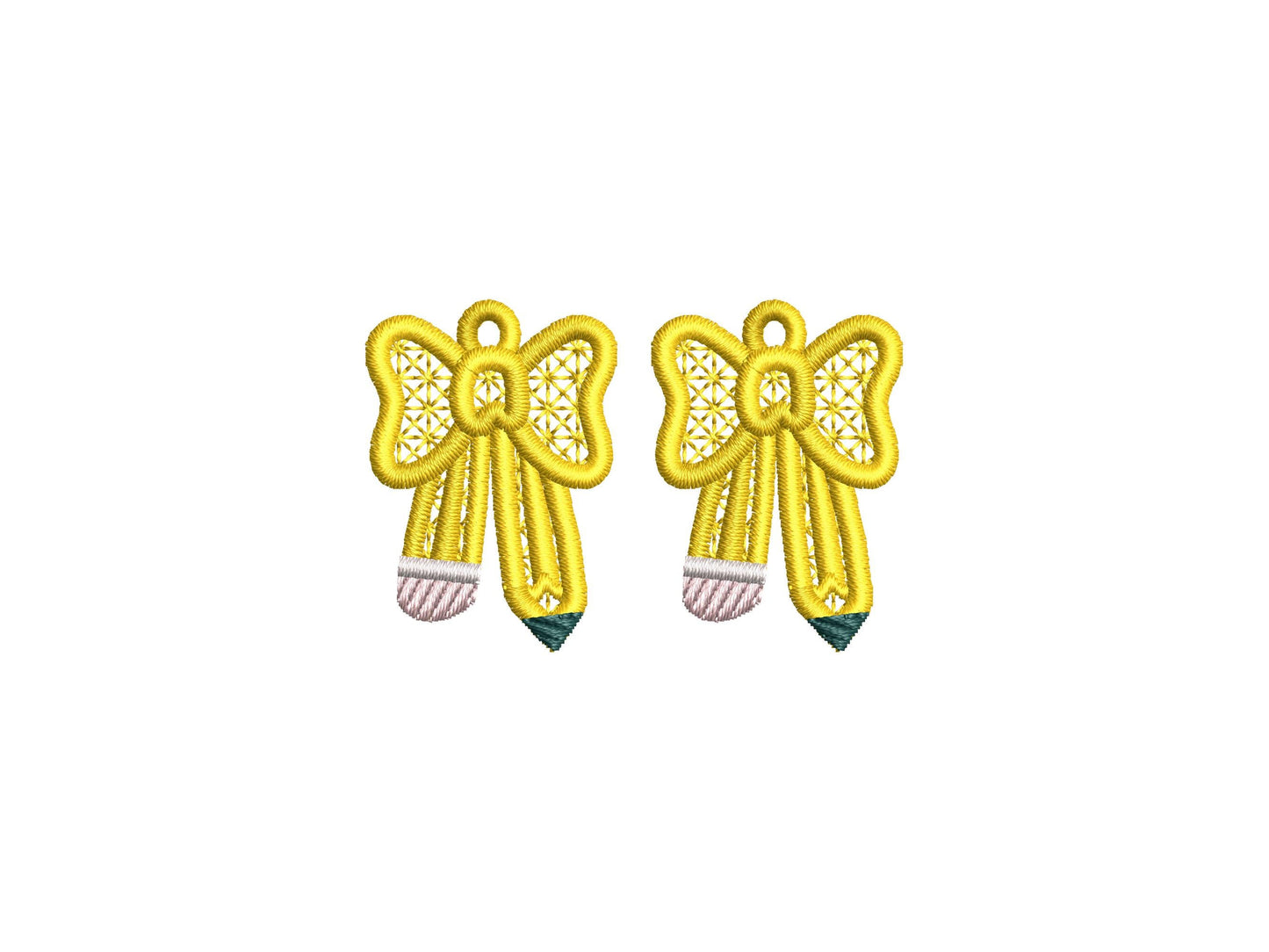 Pencil Bow Earrings FSL