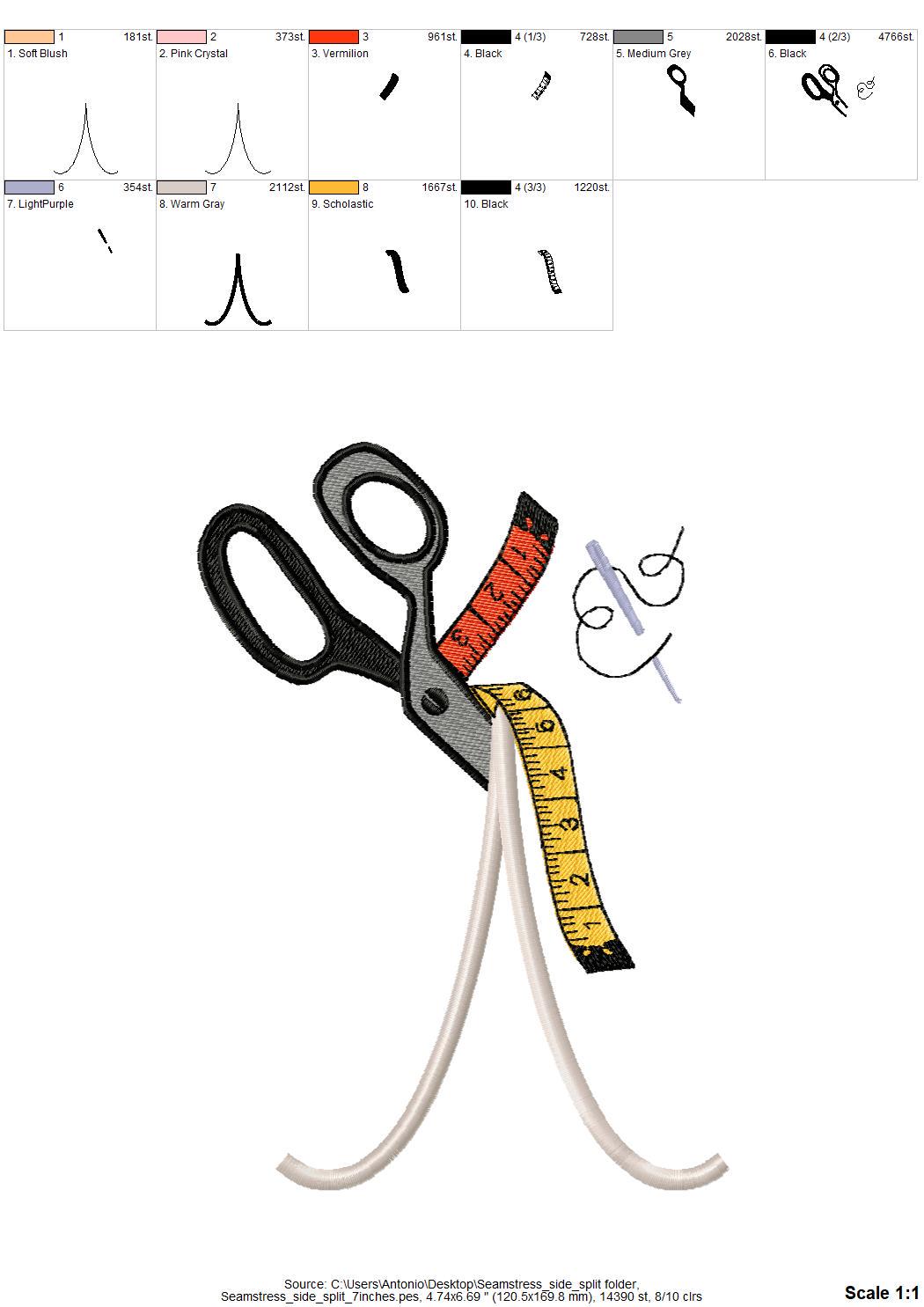 Seamstress Tools Split Side Seam