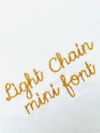 Quick light stitch Chain FONT machine embroidery designs handwritten script Font alphabet letters Monogram assorted sizes 1 up to 3.2 in, BX - image 8