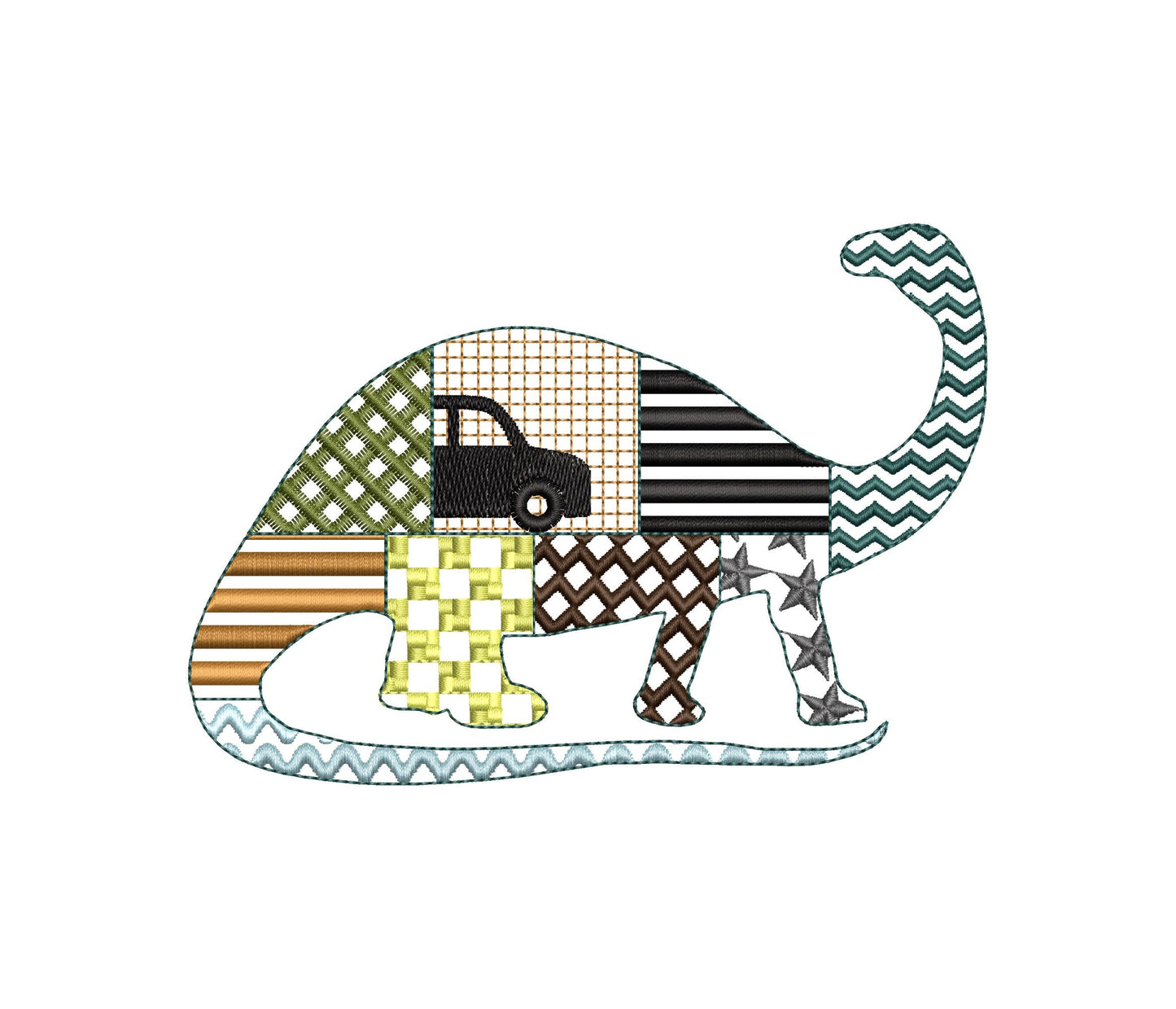 Patchwork Apatosaurus Dinosaur