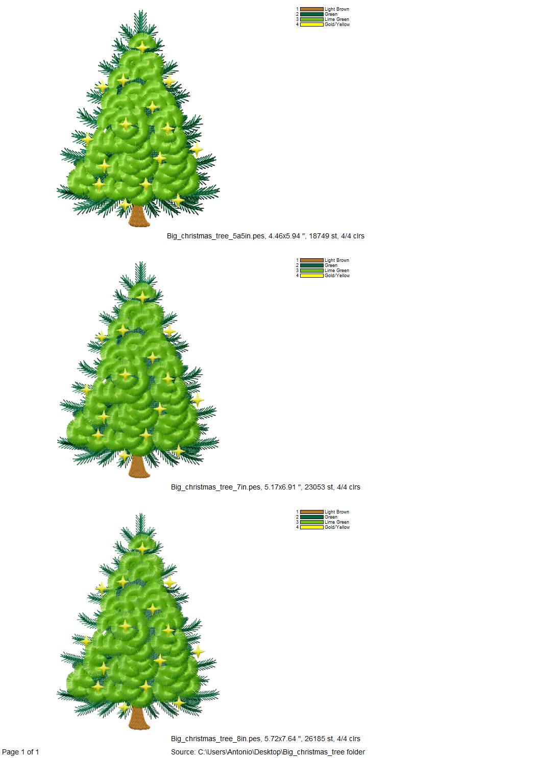 Big Fringed Fluffy Christmas Tree