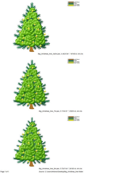 Big Fringed Fluffy Christmas Tree