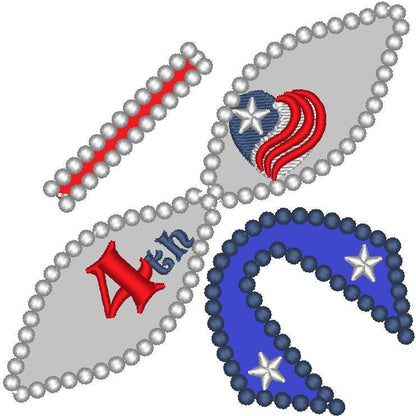 Patriotic 4th of July Bow 3D - image 2