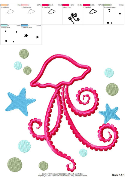 Sea Animals Applique Set - image 4