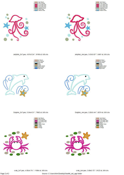 Sea Animals Applique Set - image 6