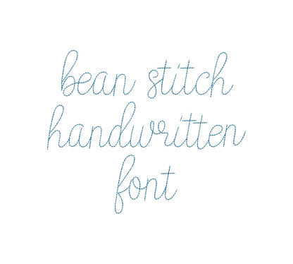 Handwritten Line FONT quick light bean stitch machine embroidery designs script alphabet Monogram letters assorted sizes 1 up to 3 inch, BX - image 3