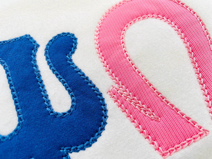 Greek Tall FONT Applique chain stitch outline Greek alphabet sororities monogram machine embroidery designs many sizes 2.6 up to 7 inch BX - image 3