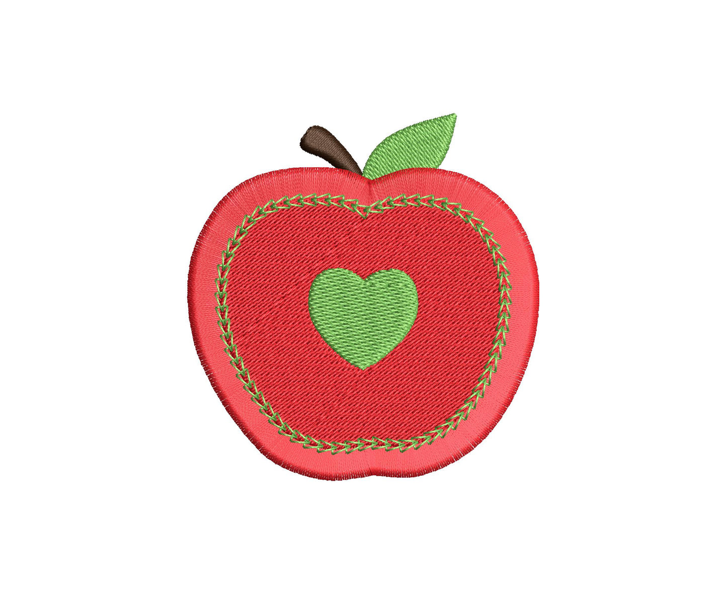Fringed Apple with Heart