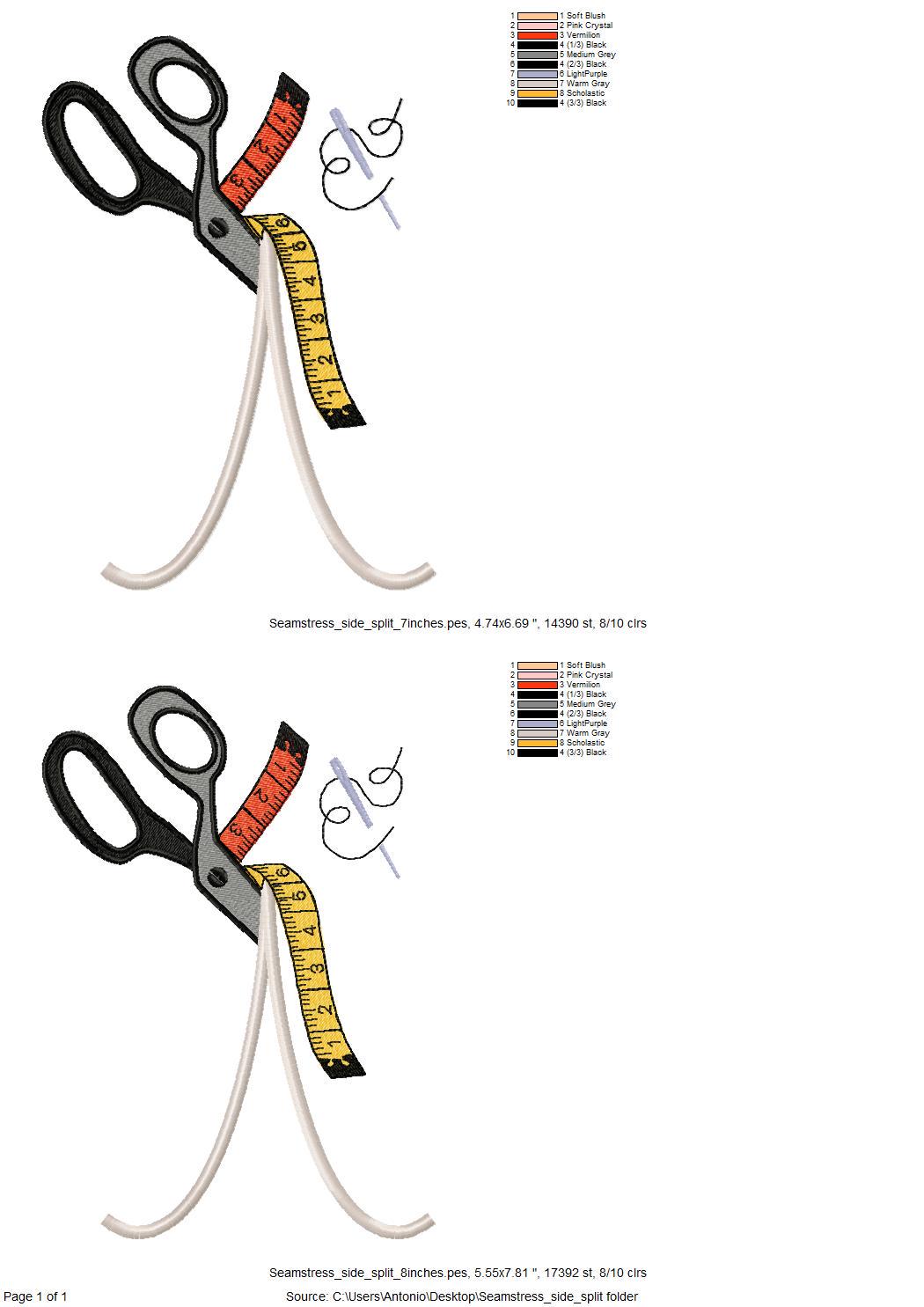 Seamstress Tools Split Side Seam