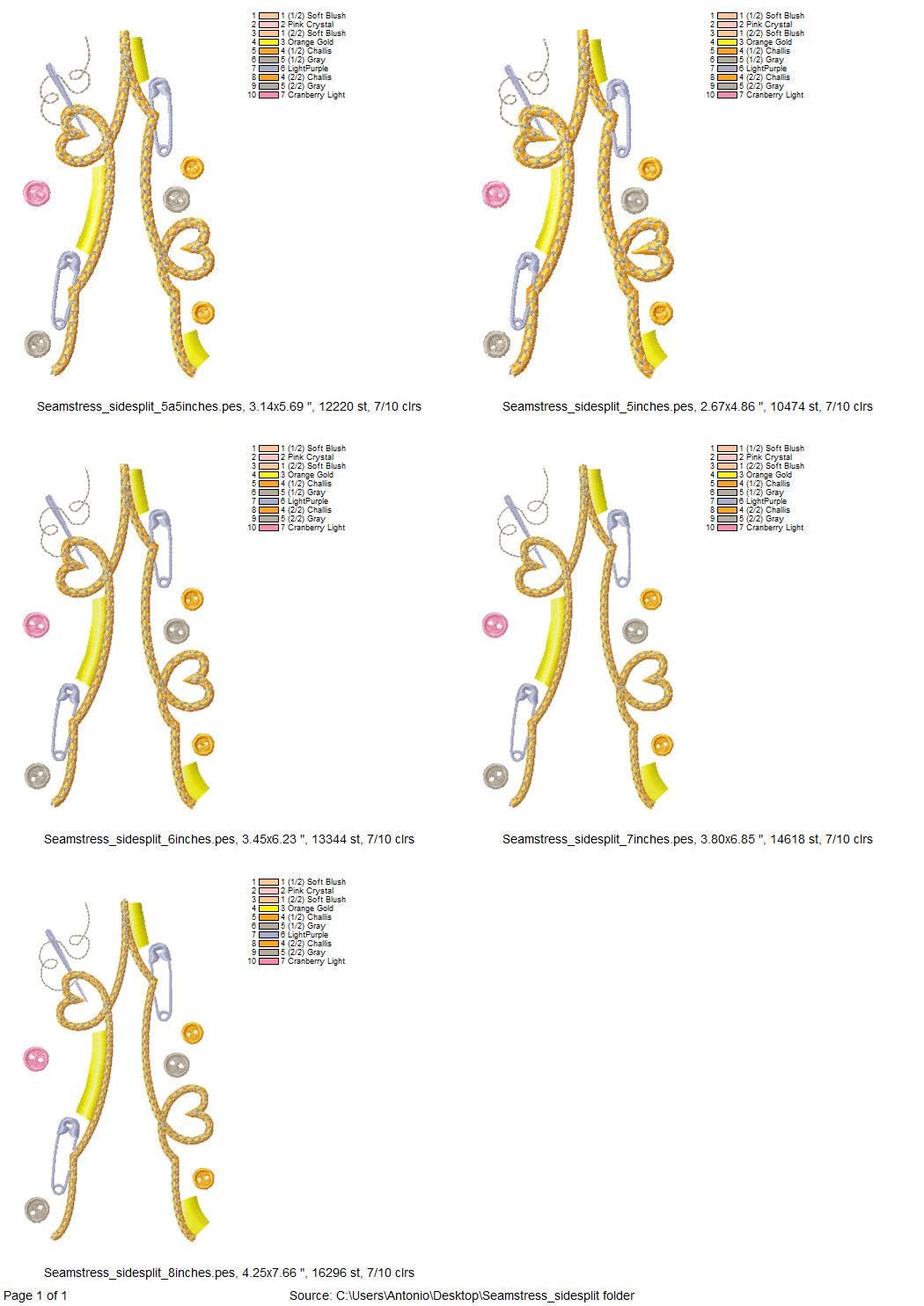Seamstress Split Side Seam