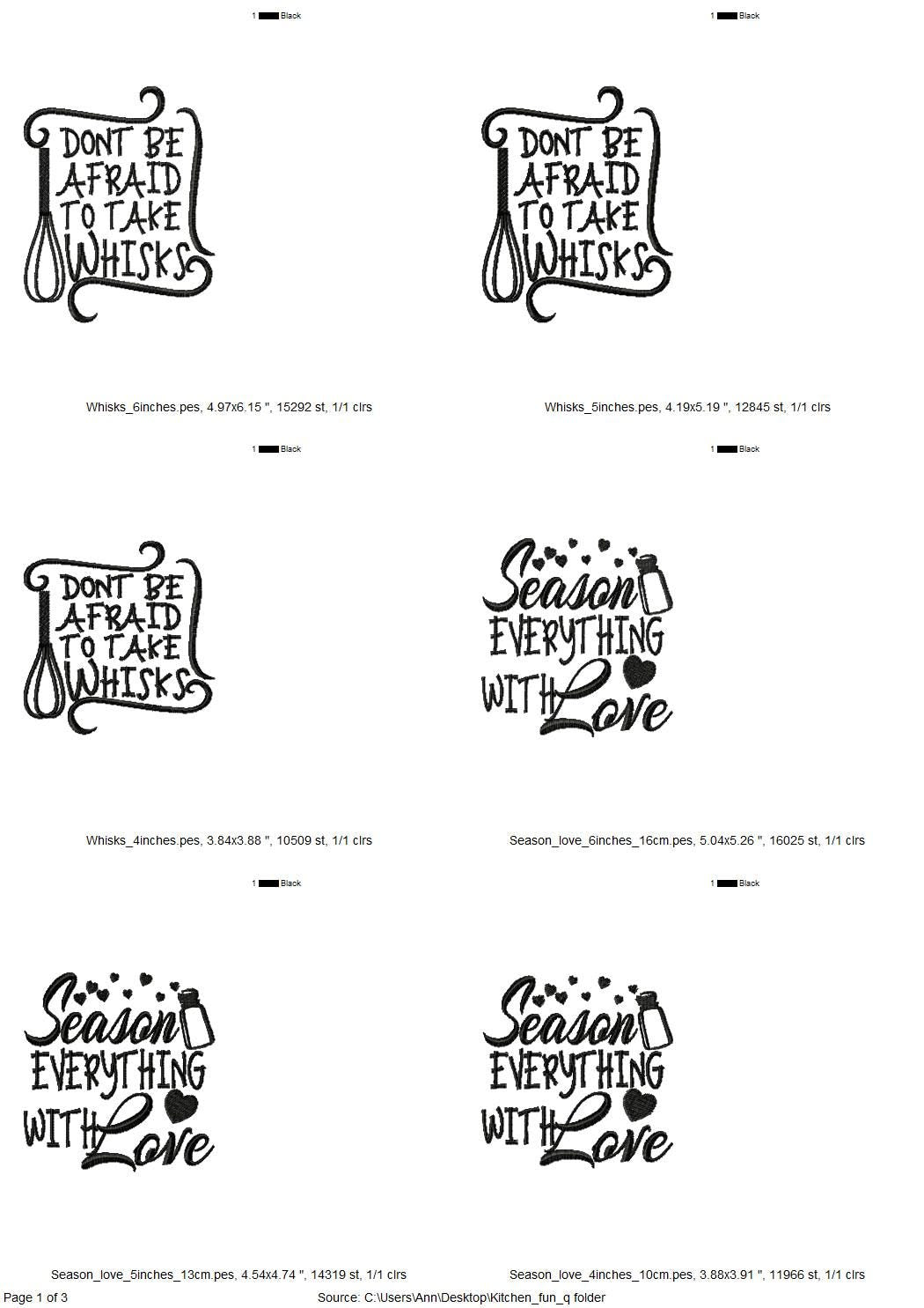 Season Everything with Love Kitchen Saying Set - image 4