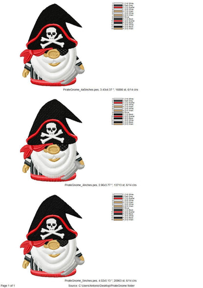 Fringed Fluffy Beard Pirate Gnome Crossed Bones Hat Machine Embroidery Designs Little Boys Baby Fur Chenille Design Sizes 4, 4.5, 5 Inches - Etsy