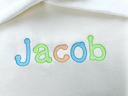 Quick light stitch fill Font Dot to Dot style kids alphabet machine embroidery designs Monogram letters many sizes 1.2 up to 4.4 inch, BX - image 3