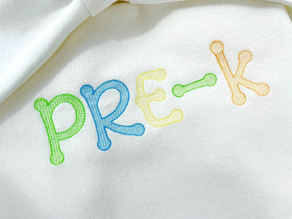 Quick light stitch fill Font Dot to Dot Kindergarten kids alphabet machine embroidery designs Monogram letters sizes 1 up to 2.6 inch, BX - image 1