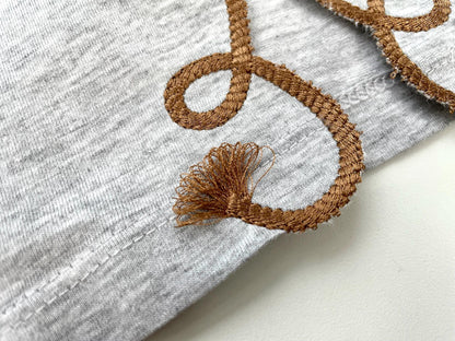 Cowboy Cowgirl Lasso Rope split side seam cutout side bow machine embroidery designs kids girls sweatshirt t-shirt outfit fringed tassel - image 4