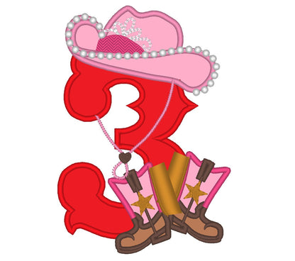 Cowgirl Birthday Numbers 1-9 – Instant Download | Artapli