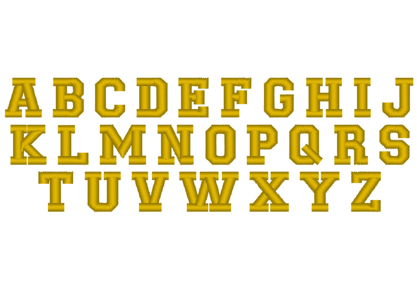 Sport Split Athletic Monogram Applique – Alphabet machine embroidery design by Artapli