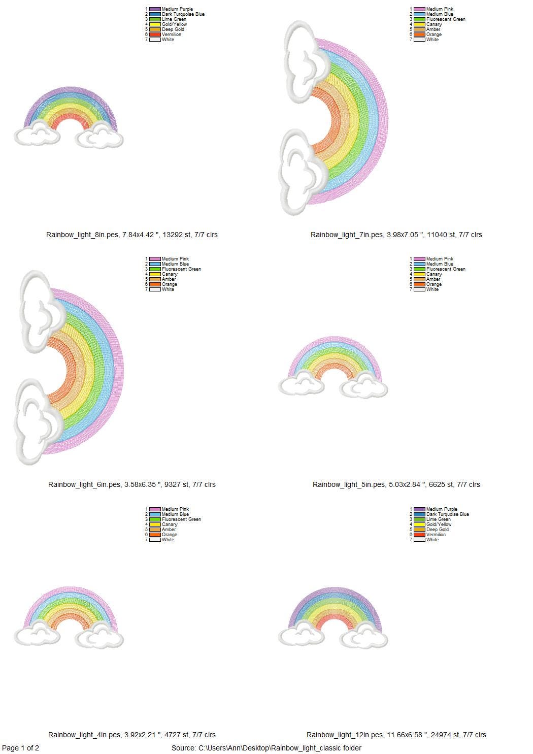 Classic Rainbow and Clouds - image 2