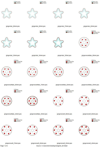 Sweet Home Gingerbread Man Feltie Set ITH - image 2