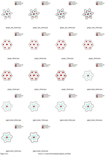 Sweet Home Gingerbread Man Feltie Set ITH - image 5