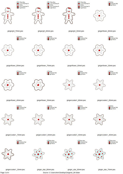 Sweet Home Gingerbread Man Feltie Set ITH - image 4