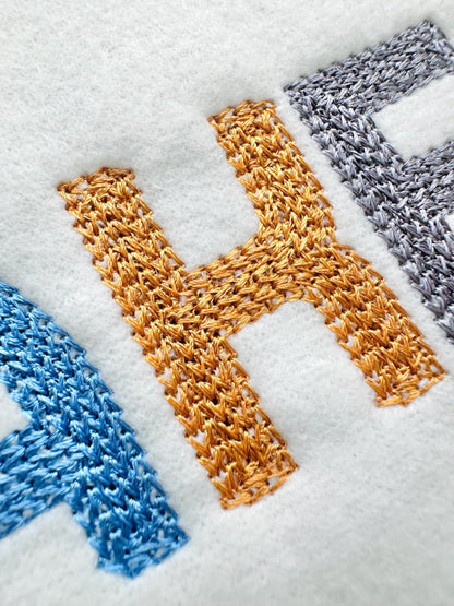 Light Fill Chain Block Font hand stitch effect machine embroidery designs alphabet letters numbers monogram mini sizes 1.2 up to 2.3 inch BX - image 4