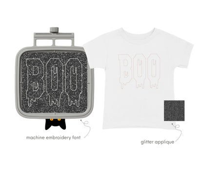 Halloween Melted Varsity block Font glitter HTV vinyl applique Melting Alphabet Monogram machine embroidery designs sizes 2.8 up to 6 inch - image 5