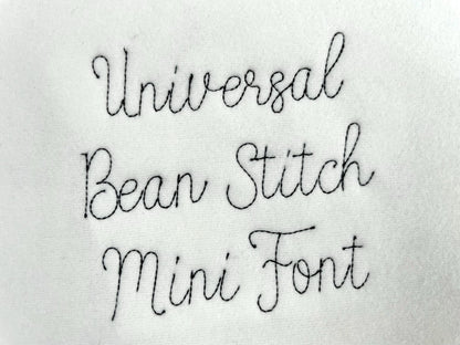 Handwritten Line FONT quick light bean stitch machine embroidery designs script alphabet Monogram letters assorted sizes 1 up to 3 inch, BX - image 1