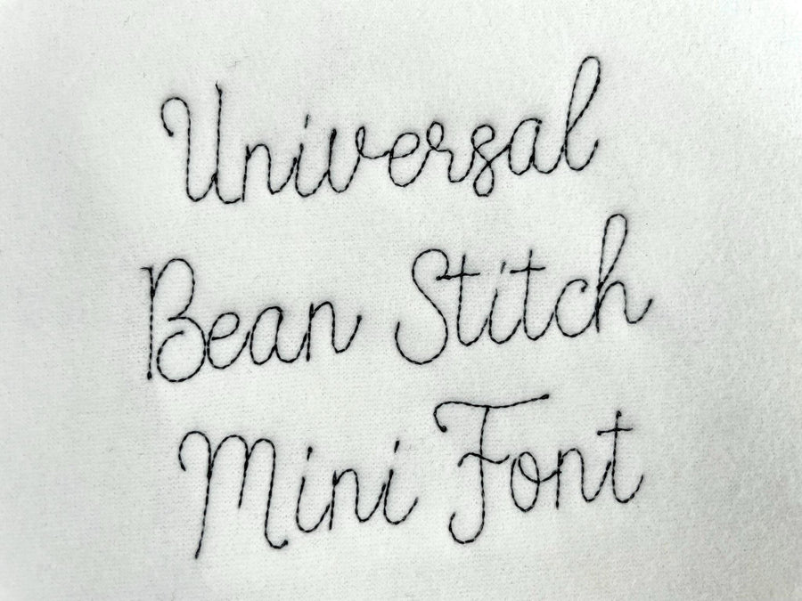 Handwritten Line FONT quick light bean stitch machine embroidery designs script alphabet Monogram letters assorted sizes 1 up to 3 inch, BX - image 1
