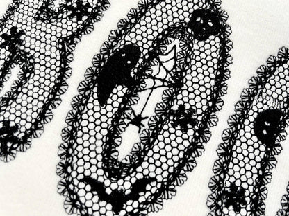 Lace Edge Halloween FONT lace patterned Floral Alphabet Monogram Peekeng Ghost Spider machine embroidery designs large sizes 3 up to 5.6 in - image 2