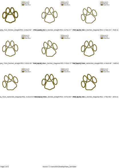 Dog Puppy Paw Set - image 2