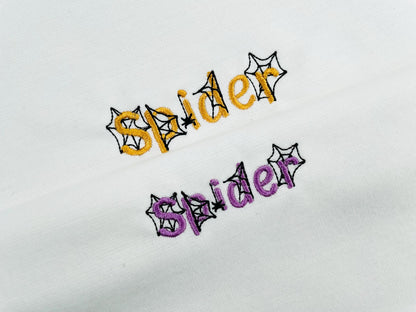 Halloween Spider Web Font SET of 5 Fonts satin stitch machine embroidery designs spiderweb cobweb alphabet mini sizes spooky scary kids Boo - image 7