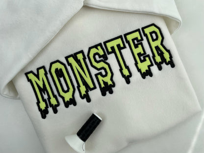 Halloween Spooky Melted FONT Applique Varsity Collegiate Melting Dripping Alphabet Monogram machine embroidery designs sizes 3 up to 6 inch - image 2