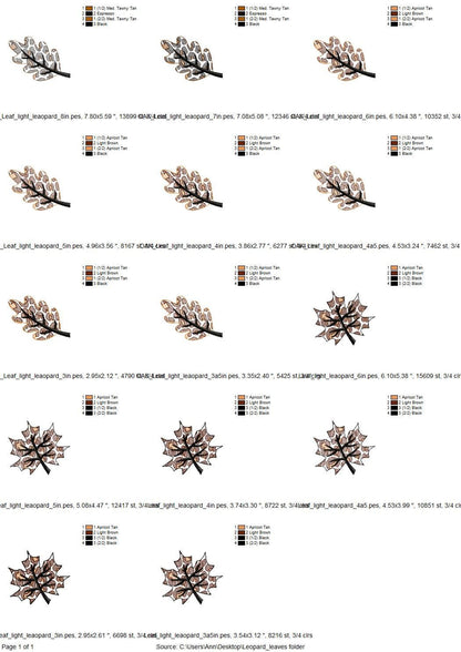 Leopard Patterned Oak Maple Leaf - image 6