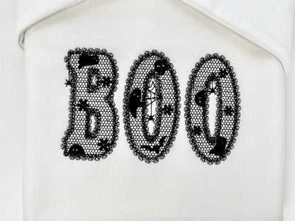 Lace Edge Halloween FONT lace patterned Floral Alphabet Monogram Peekeng Ghost Spider machine embroidery designs large sizes 3 up to 5.6 in - image 3