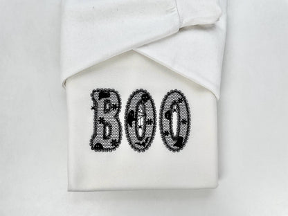 Lace Edge Halloween FONT lace patterned Floral Alphabet Monogram Peekeng Ghost Spider machine embroidery designs large sizes 3 up to 5.6 in - image 1