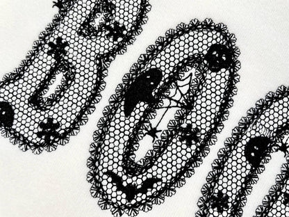 Lace Edge Halloween FONT lace patterned Floral Alphabet Monogram Peekeng Ghost Spider machine embroidery designs large sizes 3 up to 5.6 in - image 4