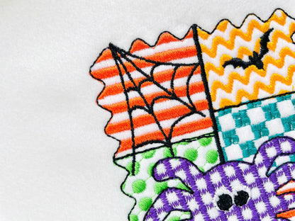 Halloween Spider patchwork patterned Spider Web Bats cute Spider kids machine embroidery designs sizes 4 up to 7 inch scary spooky design - image 5