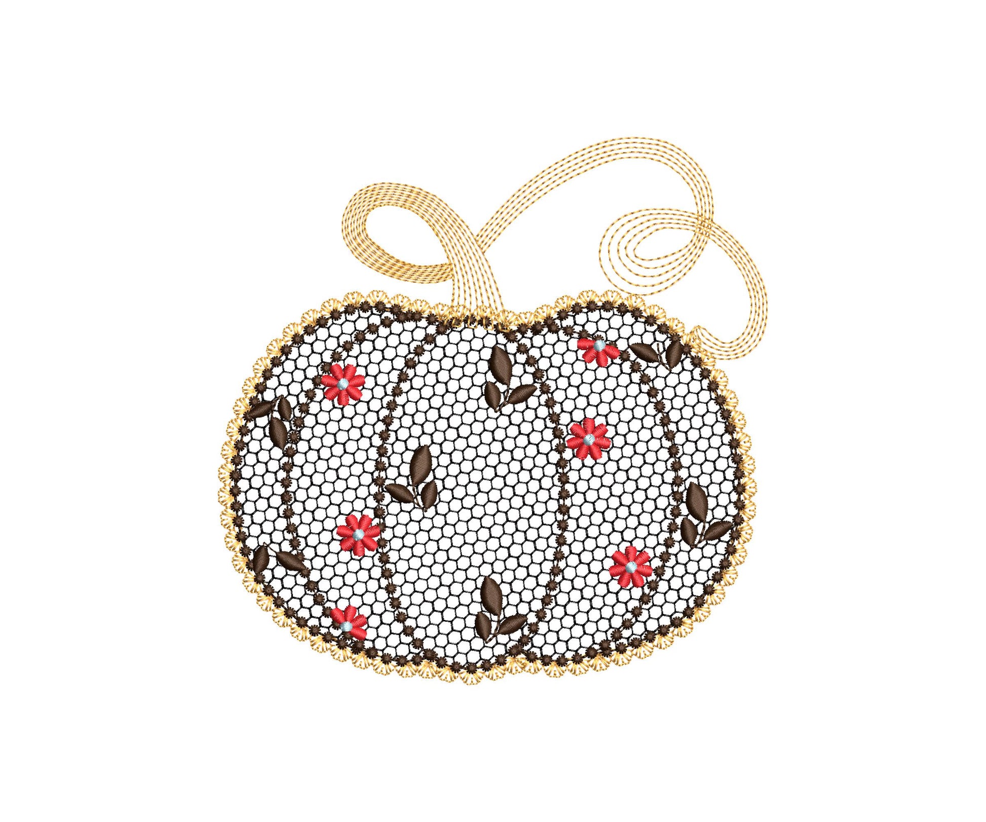 Thanksgiving Pumpkin Fall Autumn Kitchen design lace effect machine embroidery designs for hoop 5x7 and 8x8 sweet home floral garden harvest