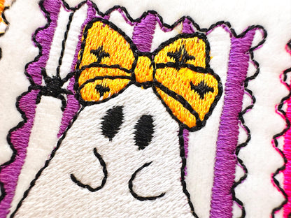 The Boo Crew Cute Little Ghost Trio Halloween Ghost machine embroidery designs sizes 4 up to 7 inch kids girls baby scary spooky design - image 3